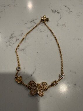 COACH Gold Butterfly Crystal Bracelet - Women Jewelry